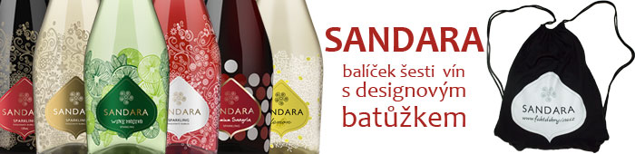 Balíček šesti lahví Sandara s designovým batůžkem